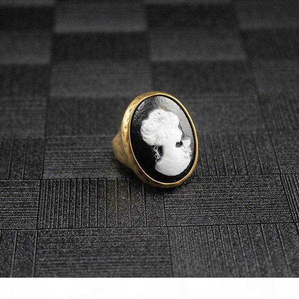 men vintage big ring female copper rings retro women face d-cameo ring, Silver
men vintage big ring female copper rings retro women face d-cameo ring, Silver