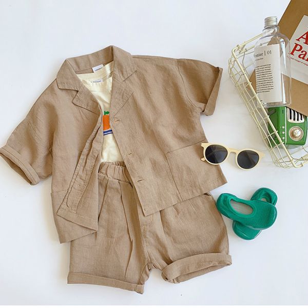 summer baby boys fashion clothing sets 2pcs suits kids cotton linen short sleeve shirt and shorts children clothes suits t200713, White
summer baby boys fashion clothing sets 2pcs suits kids cotton linen short sleeve shirt and shorts children clothes suits t200713, White