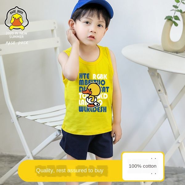 rase.duck little yellow duck korean sling clothing children's vest 2020 new children's wear boys' and girls' suspenders, Blue
rase.duck little yellow duck korean sling clothing children's vest 2020 new children's wear boys' and girls' suspenders, Blue