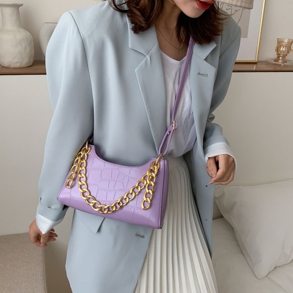sn8am 2020 new women's niche underarm chain purple french stick hand crossbody 2020 new women's niche underarm chain purple french, White
sn8am 2020 new women's niche underarm chain purple french stick hand crossbody 2020 new women's niche underarm chain purple french, White