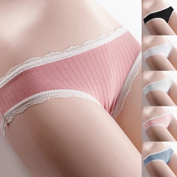 women's panties 2021 cotton panty solid comfort underwear skin-friendly briefs for women low-rise intimates, Black;pink
women's panties 2021 cotton panty solid comfort underwear skin-friendly briefs for women low-rise intimates, Black;pink