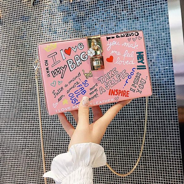 design graffiti shoulder bag women pu leather chain bags hasp messenger bag ladies crossbody fashion flap female clutch
design graffiti shoulder bag women pu leather chain bags hasp messenger bag ladies crossbody fashion flap female clutch