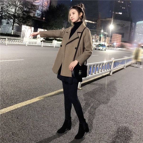 winter 2020 new korean plus size fashion women warm short coats female single button woolen overoat ladies slim wool coat l55, Black
winter 2020 new korean plus size fashion women warm short coats female single button woolen overoat ladies slim wool coat l55, Black