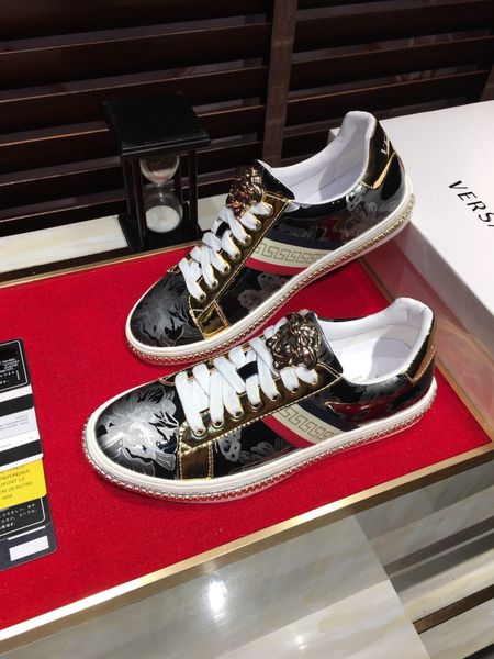 2020e new genuine leather men's sports shoes large size fashion wild lace-up sneakers low-comfortable breathable tide shoes, size:1, Black
2020e new genuine leather men's sports shoes large size fashion wild lace-up sneakers low-comfortable breathable tide shoes, size:1, Black