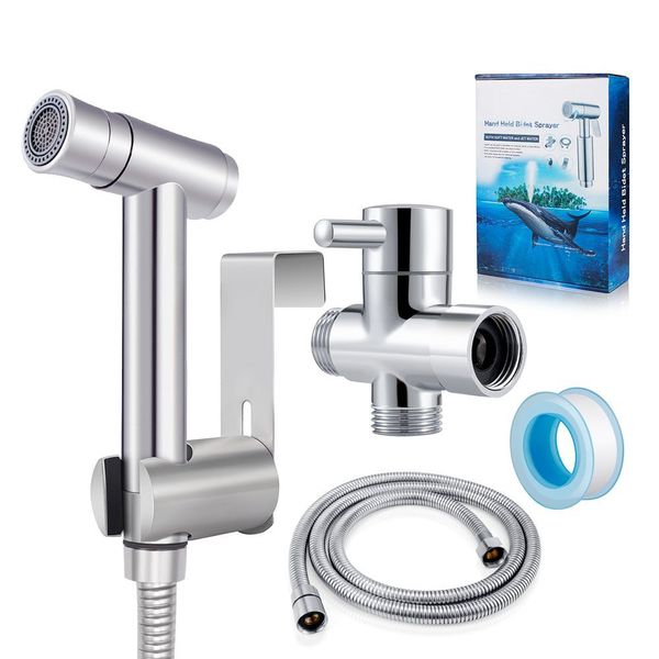 stainless steel cloth diaper sprayer kit by easy giggles handheld shattaf bidet spray for toilet, White;black
stainless steel cloth diaper sprayer kit by easy giggles handheld shattaf bidet spray for toilet, White;black