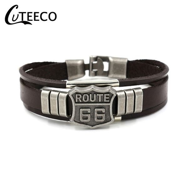 cuteeco vintage men women us route 66 badge multi thong braided thin leather bracelet male friend jewelry gift, Red;blue
cuteeco vintage men women us route 66 badge multi thong braided thin leather bracelet male friend jewelry gift, Red;blue