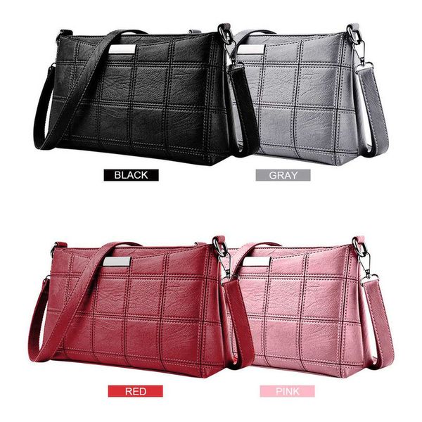 women handbag leather plaid messenger bag shoulder small square package designer handbags plain bolsa feminina
women handbag leather plaid messenger bag shoulder small square package designer handbags plain bolsa feminina