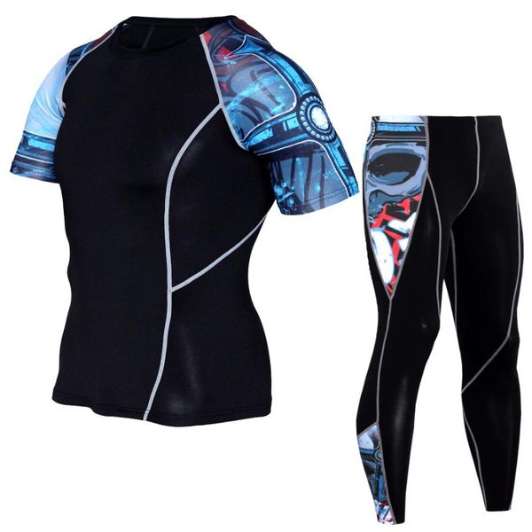 new men shirt sportswear, tight compression clothing, gym speed outdoor jogging kit men's compression gym suit, Black;blue
new men shirt sportswear, tight compression clothing, gym speed outdoor jogging kit men's compression gym suit, Black;blue