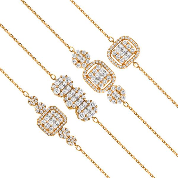 bride talk charm copper baguette zircon chain & link korean style bracelet women fashion rose gold jewelry party birthday gift, Black
bride talk charm copper baguette zircon chain & link korean style bracelet women fashion rose gold jewelry party birthday gift, Black