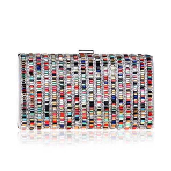 brand women day clutches luxury party evening bag wedding purse crystal chain shoulder bag rhinestone envelop