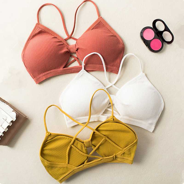 women bralette hollow out bra wireless fitness bras for women cotton crop girl brassiere soft seamless underwear lingerie, Red;black
women bralette hollow out bra wireless fitness bras for women cotton crop girl brassiere soft seamless underwear lingerie, Red;black