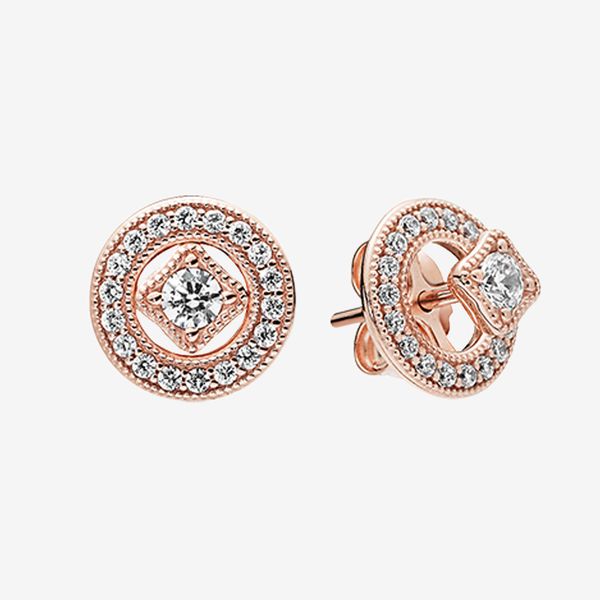 rose gold plated vintage circle stud earrings cz diamond summer jewelry with original box for pandora 925 silver earring set for women, Golden;silver
rose gold plated vintage circle stud earrings cz diamond summer jewelry with original box for pandora 925 silver earring set for women, Golden;silver
