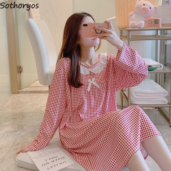 nightgowns women leisure loose long-sleeved ruffles nightwear comfortable student fashion sweet sleepshirts simple elegant fit, Black;red
nightgowns women leisure loose long-sleeved ruffles nightwear comfortable student fashion sweet sleepshirts simple elegant fit, Black;red