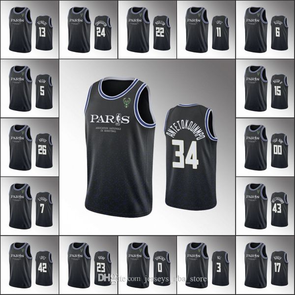 milwaukee bucks men giannis antetokounmpo khris middleton eric bledsoe custom 2020 nba paris game black jersey, Black;red
milwaukee bucks men giannis antetokounmpo khris middleton eric bledsoe custom 2020 nba paris game black jersey, Black;red