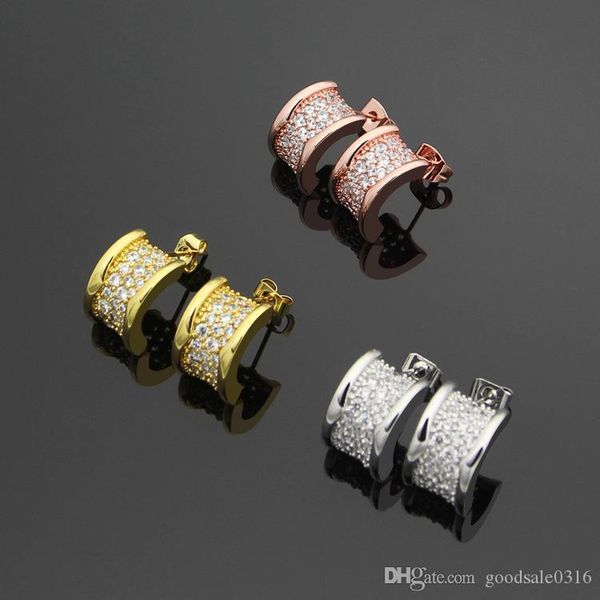 nwe style fashion jewerly famous brand stud earrings 18k gold plated stainless steel classical love gem earrings for women couple jewelry gi, Golden;silver
nwe style fashion jewerly famous brand stud earrings 18k gold plated stainless steel classical love gem earrings for women couple jewelry gi, Golden;silver