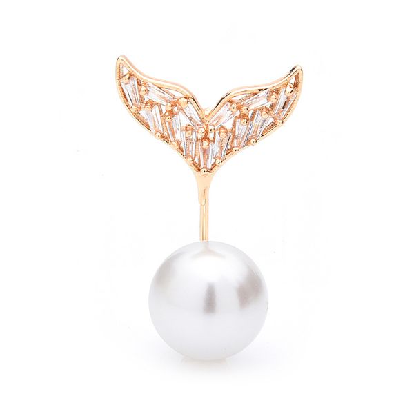 fish tail anti-glare pearl simple brooch pin wild creative dark buckle collar pin fixed buckle clothing accessories female, Gray
fish tail anti-glare pearl simple brooch pin wild creative dark buckle collar pin fixed buckle clothing accessories female, Gray