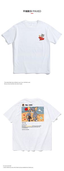 vcat and mouse co name t-shirt men's short sleeve ins fashion label relaxed hong kong style 2020 new men's wear versatile couple&#, White;black
vcat and mouse co name t-shirt men's short sleeve ins fashion label relaxed hong kong style 2020 new men's wear versatile couple&#, White;black