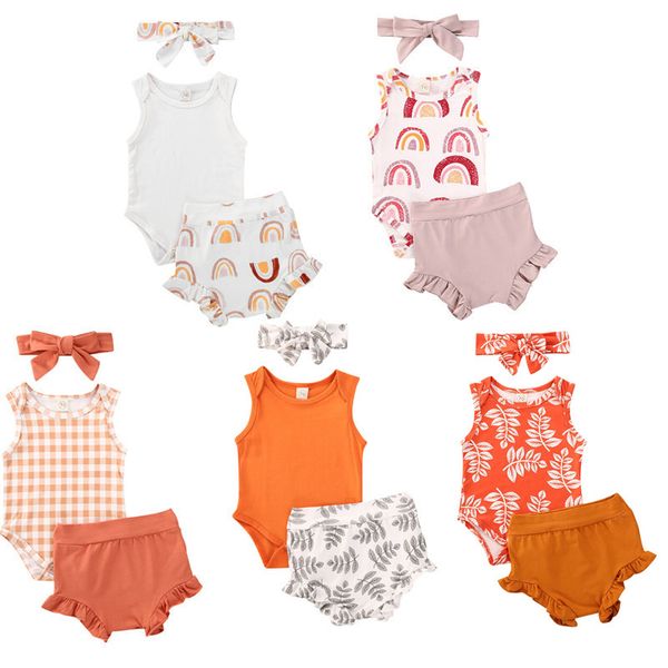 clothing sets born baby girl boy cotton clothes printed outf sleeveless romper +high waist shortsits, White
clothing sets born baby girl boy cotton clothes printed outf sleeveless romper +high waist shortsits, White