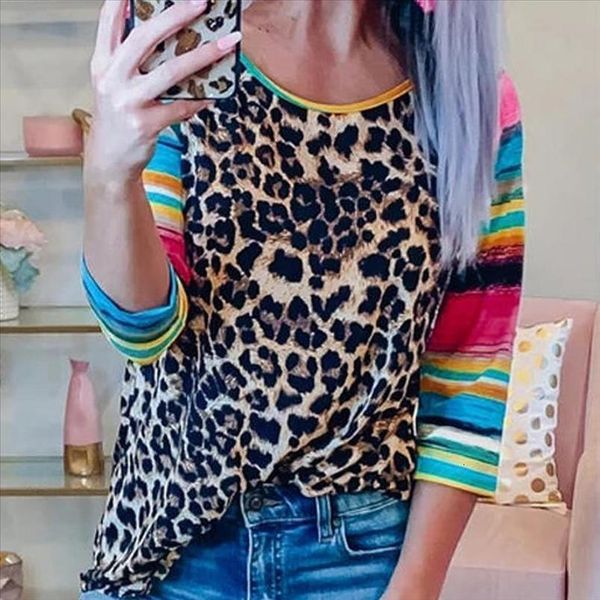 leopard t shirt women three quarter 2020 fashion autumn t shirt striped sleeve tee shirts female loose tee, White
leopard t shirt women three quarter 2020 fashion autumn t shirt striped sleeve tee shirts female loose tee, White