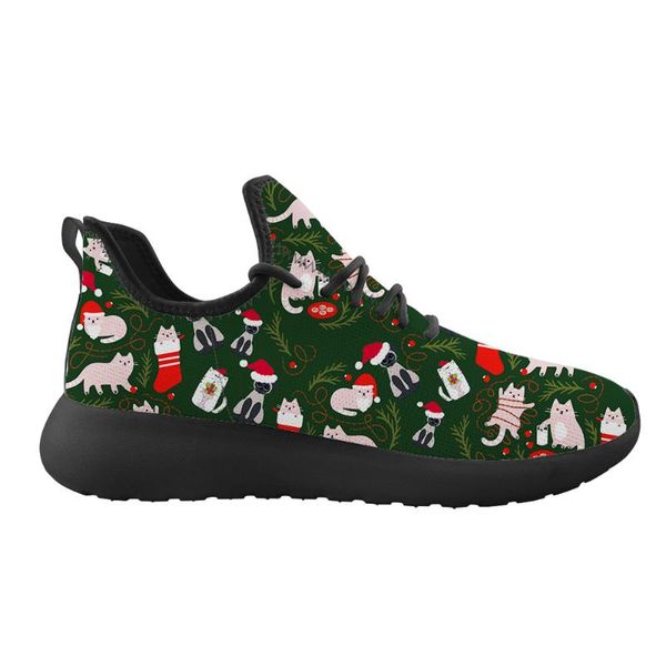 men's weaving low leisure gifts shoes cute cat animal christmas print flats sneakers comfortable mesh trainers, Black
men's weaving low leisure gifts shoes cute cat animal christmas print flats sneakers comfortable mesh trainers, Black