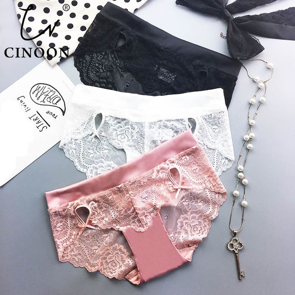 women's panties cinoon satin lace transparent briefs brand comfortable soft underwear for female, Black;pink
women's panties cinoon satin lace transparent briefs brand comfortable soft underwear for female, Black;pink