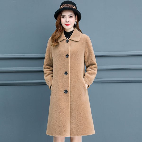 2020 fashion women real sheep fur jacket soft natural sheep shearing warm thick long style outerwear ladies real wool coat a136, Black
2020 fashion women real sheep fur jacket soft natural sheep shearing warm thick long style outerwear ladies real wool coat a136, Black