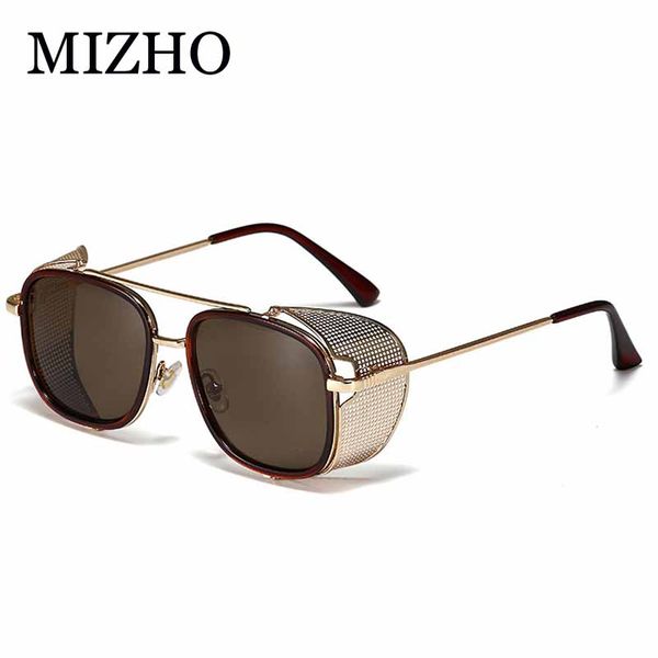 mizho 2020 vintage men sunglasses women retro punk style square metal frame colorful lens sun glasses fashion iron man tony star, White;black 
mizho 2020 vintage men sunglasses women retro punk style square metal frame colorful lens sun glasses fashion iron man tony star, White;black