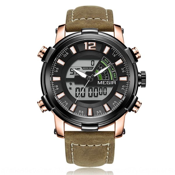 megir men's watch double display movement multifunctional sports leather men's watch 2089, Blue
megir men's watch double display movement multifunctional sports leather men's watch 2089, Blue