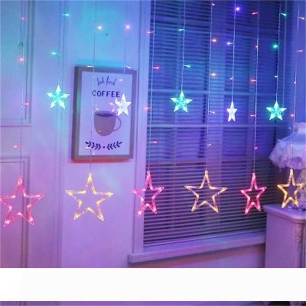 led curtain light star and moon holiday string light waterproof 2m 138led decoration lamp for wedding, party, christmas lights
led curtain light star and moon holiday string light waterproof 2m 138led decoration lamp for wedding, party, christmas lights