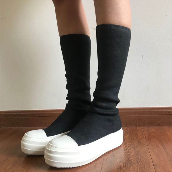 long boots for women canvas knee high boots high street female platform boots 17#21/20e50, Black
long boots for women canvas knee high boots high street female platform boots 17#21/20e50, Black