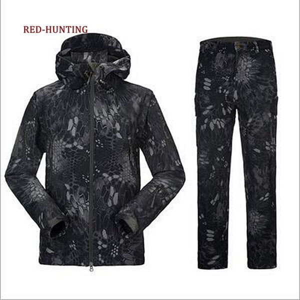 new tactical soft shell waterproof & windproof fleece hooded jacket and pants outdoor hunting suit, Blue;black
new tactical soft shell waterproof & windproof fleece hooded jacket and pants outdoor hunting suit, Blue;black