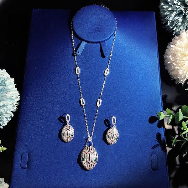 python necklace jewelry for women snake pendants thick necklace suit fine custom luxurious jewelry earrings, Silver
python necklace jewelry for women snake pendants thick necklace suit fine custom luxurious jewelry earrings, Silver