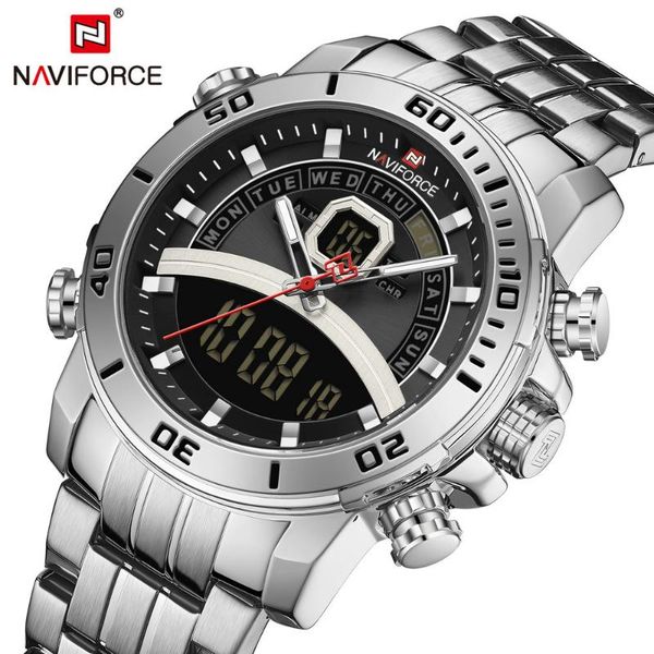 naviforce watch men quartz watches waterproof sports digital clock male chronograph date relogio masculino, Slivery;brown
naviforce watch men quartz watches waterproof sports digital clock male chronograph date relogio masculino, Slivery;brown