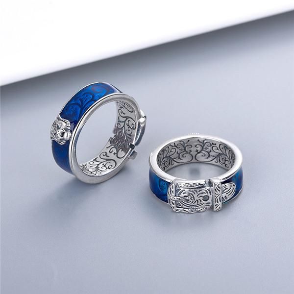 2020 new vintage high-end men's and women's rings, fashionable luxury new lovers' rings, Silver
2020 new vintage high-end men's and women's rings, fashionable luxury new lovers' rings, Silver
