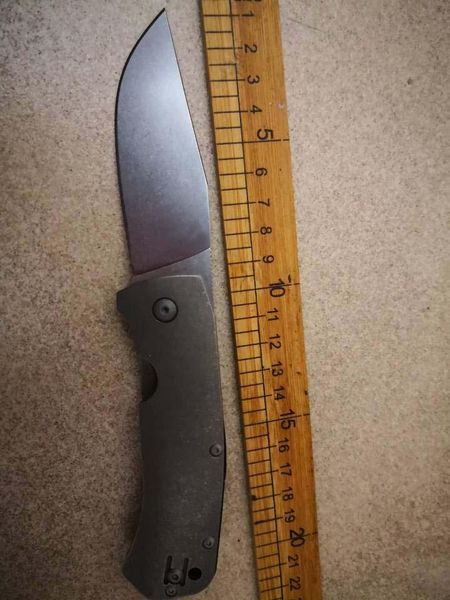 Custom NO LOGO Marcin Slysz Techno C158TIP C158 C81 D2 Blade Titanium Folding Knife Military Army Tactical Survival Combat Defense Knives ZT
Custom NO LOGO Marcin Slysz Techno C158TIP C158 C81 D2 Blade Titanium Folding Knife Military Army Tactical Survival Combat Defense Knives ZT