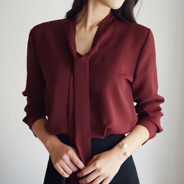 blusas mujer de moda 2020 bow v-neck office blouse ladies chiffon blouse shirt women long sleeve women a137, White
blusas mujer de moda 2020 bow v-neck office blouse ladies chiffon blouse shirt women long sleeve women a137, White
