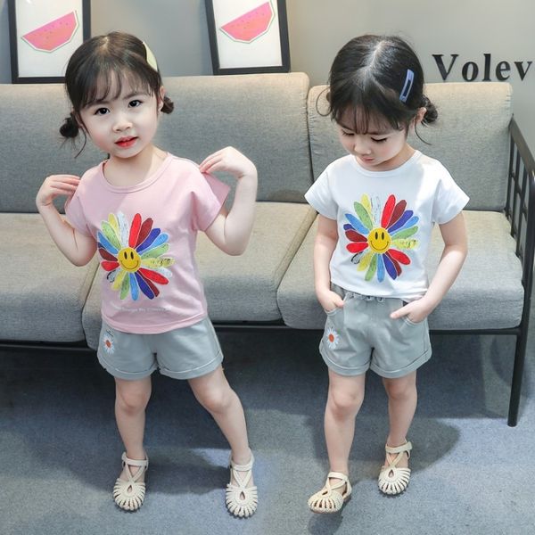 girls smiling face chrysanthemum suit 2020 new children's casual short-sleeved two-piece shorts and shorts set
girls smiling face chrysanthemum suit 2020 new children's casual short-sleeved two-piece shorts and shorts set