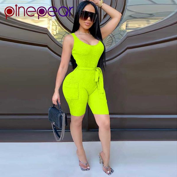 gym clothing pinepear sport jumpsuits 2021 summer sleeveless bodycon rompers womens jumpsuit ribbed playsuit with belt pocket sportswear, White;black
gym clothing pinepear sport jumpsuits 2021 summer sleeveless bodycon rompers womens jumpsuit ribbed playsuit with belt pocket sportswear, White;black