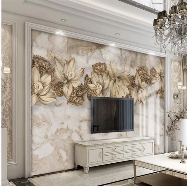 european retro white marble pattern flower wallpapers background wall 3d murals wallpaper for living room
european retro white marble pattern flower wallpapers background wall 3d murals wallpaper for living room