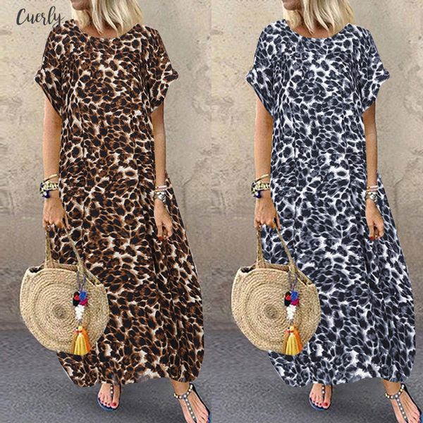fashion summer printed dress womens sundress zanzea 2020 short sleeve tunic maxi vestidos female casual polka dot robe oversize, Black;gray
fashion summer printed dress womens sundress zanzea 2020 short sleeve tunic maxi vestidos female casual polka dot robe oversize, Black;gray