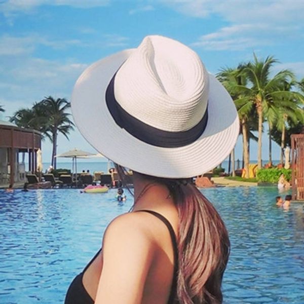 choke pepper korean style british straw straw hat women all-match leisure sunshade beach holiday big eaves sun hat, Blue;gray
choke pepper korean style british straw straw hat women all-match leisure sunshade beach holiday big eaves sun hat, Blue;gray