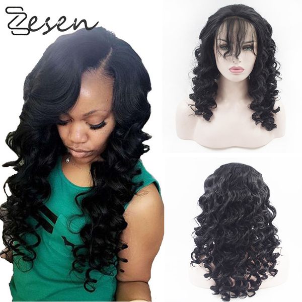 g synthetic lace front wig hd lace wigs glueless lace front wigs for women loose wave, Black
g synthetic lace front wig hd lace wigs glueless lace front wigs for women loose wave, Black