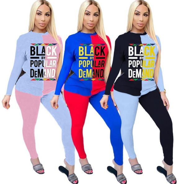 women tracksuit designer letter black by popular demand patchwork color long sleeve t shirt pants sweater trousers sport suit s-3xl d72304, White
women tracksuit designer letter black by popular demand patchwork color long sleeve t shirt pants sweater trousers sport suit s-3xl d72304, White