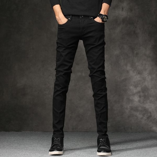 four seasons and trousers and jeans good quality black jeans popular teenagers slim stretch korean style trendy men's pants, Blue
four seasons and trousers and jeans good quality black jeans popular teenagers slim stretch korean style trendy men's pants, Blue