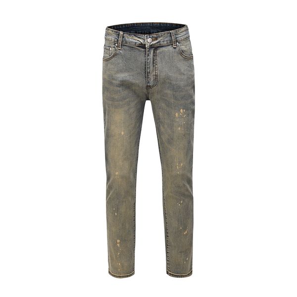 men's jeans 20ss splash ink paint on slim retro sports breathable fabrics style pants men women casual, Blue
men's jeans 20ss splash ink paint on slim retro sports breathable fabrics style pants men women casual, Blue