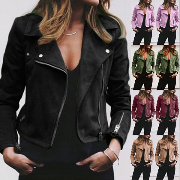 autumn and winter new lapel diagonal zipper short ladies leather tide ultralight, Blue
autumn and winter new lapel diagonal zipper short ladies leather tide ultralight, Blue