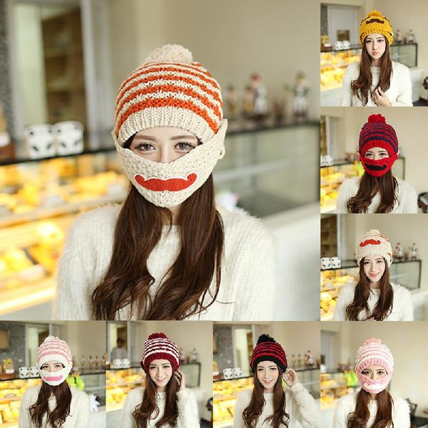 шерсть осень и зима трикотажных женщин шляпа плюшевые маска earmuff hat нашивки мультфильм дизайн борода открытый езда лыжах теплый, Black
шерсть осень и зима трикотажных женщин шляпа плюшевые маска earmuff hat нашивки мультфильм дизайн борода открытый езда лыжах теплый, Black