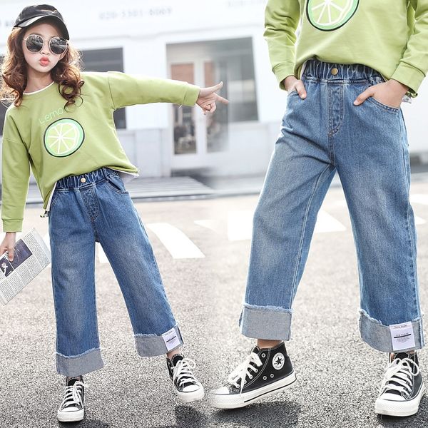 zx3za girls' autumn clothes for jeans jeans middle and large children korean style fashionable fashionable internet red loose pants for, Blue
zx3za girls' autumn clothes for jeans jeans middle and large children korean style fashionable fashionable internet red loose pants for, Blue