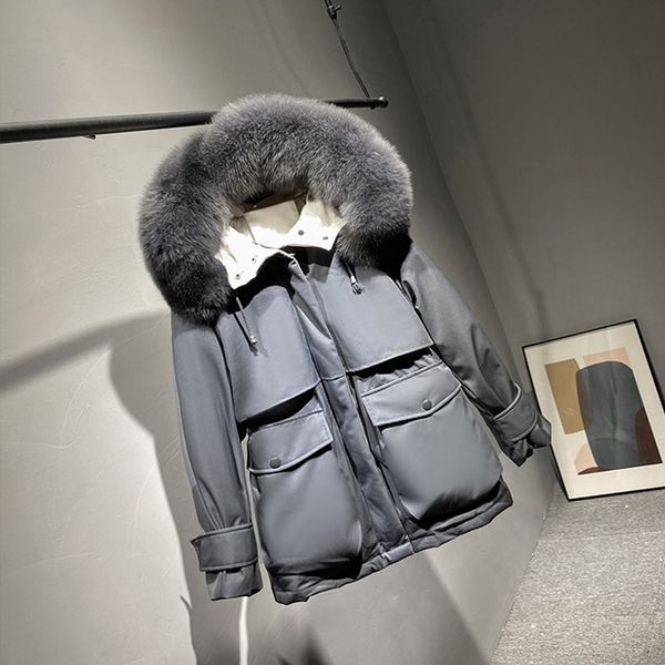 ailegogo 2020 winter women large faux fur collar down coat thick warm hooded 90% white duck down parkas sash tie up outwear, Black
ailegogo 2020 winter women large faux fur collar down coat thick warm hooded 90% white duck down parkas sash tie up outwear, Black