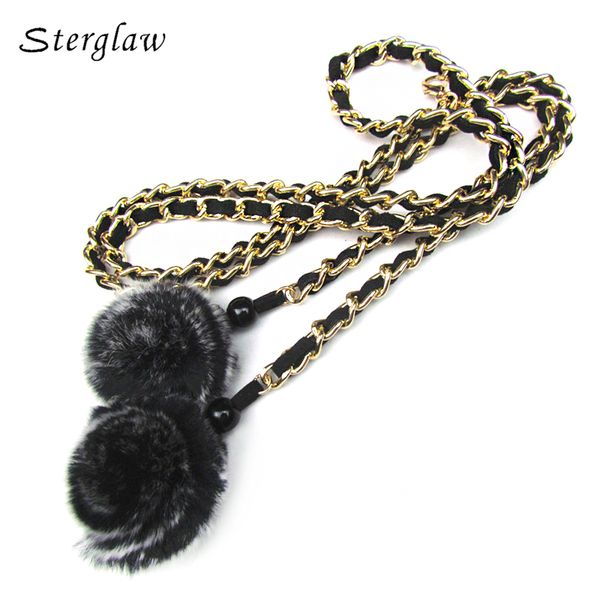 fashion fur ball braided female belt rope thin chain waist belts for women clothing slimming belt bayan kemer b225, Black;brown
fashion fur ball braided female belt rope thin chain waist belts for women clothing slimming belt bayan kemer b225, Black;brown